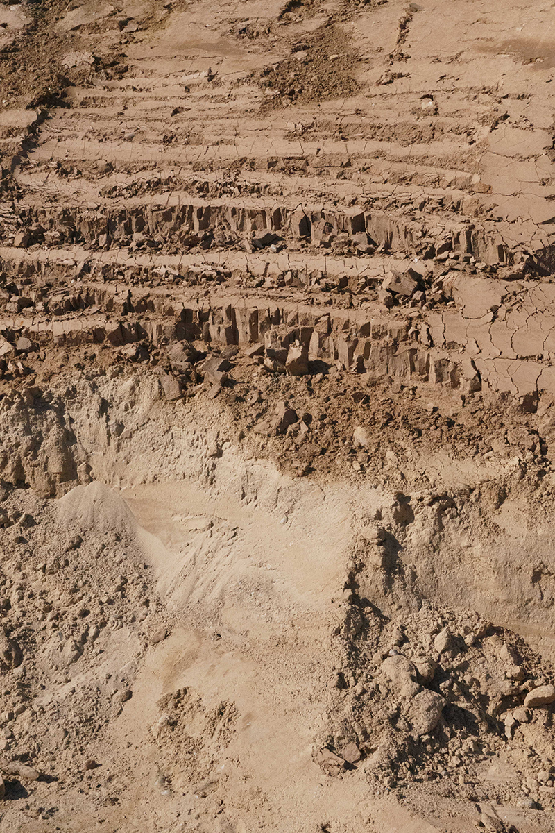 Construction site excavation landscape